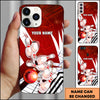 Maxcorners Bowling Tech Strike Pins Multicolor Personalized Name 3D Phone Case