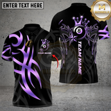 Maxcorners Billiard Golden Cue Master 8-Ball Multicolor Customized Name, Team Name 3D Shirt