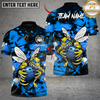 Maxcorners Bowling Savage Bee Strike Multicolor Customized Name, Team Name 3D Shirt