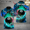 Maxcorners Billiard Supernova 8 Ball Multicolor Customized Name, Team Name 3D Shirt