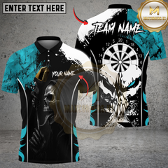 Maxcorners Darts Skull Lick Smoke Arrow Multicolor Customized Name, Team Name 3D Shirts