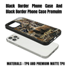 Maxcorners Duck Hunting Leather Pattern Personalized Name Phone Case LM0912