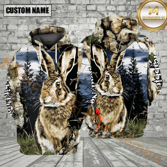 Maxcorners Shadowed Glimpse Rabbit Hunting All Over Print Best Gift For Hunter