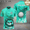 Maxcorners Golf Cute Lion Personalized Name, Team Name 3D Shirt (4 Colors)