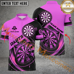 Maxcorners Premium Lightning Darts Jersey Multicolor Option Customized Name, Team Name 3D Polo Shirt