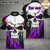 Maxcorners Bowling Skull Strike Multioptions Personalized Name, Team Name Unisex 3D Shirts