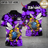 Maxcorners Bowling Savage Bee Strike Multicolor Customized Name, Team Name 3D Shirt