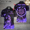Maxcorners Flaming Assassin With Iron Darts Design Multicolor Customized Name, Team Name 3D Shirts