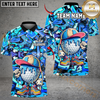 Maxcorners Golf Graffiti Ice Cream Drip Design Personalized Name, Team Name 3D Shirt (4 Colors)