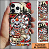 Maxcorners Hip Hop Clown Bear Green Graffiti Dartboard Personalized Name 3D Phone Case