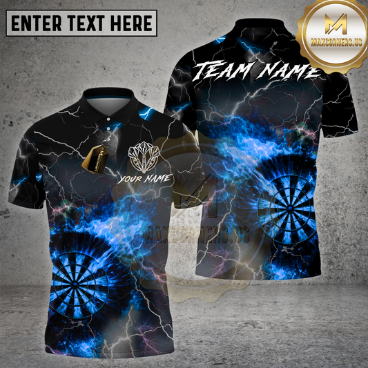 Maxcorners Dart Fire Storm Inferno Dartboard Multicolor Options Personalized Name, Team Name 3D Shirt (4 Colors)
