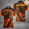 Maxcorners Darts Volcanic Lava Queen Goddess Multicolor Customized Name, Team Name 3D Shirts