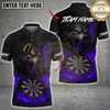 Maxcorners Wolf Darts Fire Fury Multicolor Customized Name, Team Name 3D Shirt