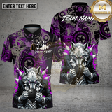 Maxcorners Bowling Wolf Mafia Graffiti Style Multi Options Personalized Name Team Name 3D Shirt