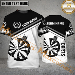 Maxcorners Broken Darts Jersey Customized Name, Team Name 3D Polo Shirt