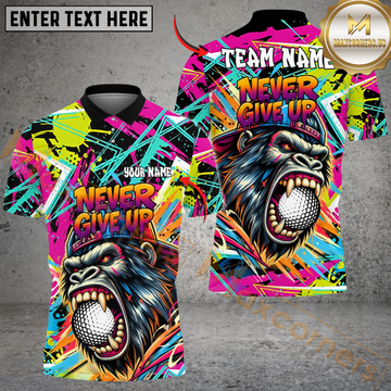 Maxcorners Golf Savage Beast Swing Multicolor Customized Name, Team Name 3D Shirts