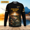 Maxcorners I Like Fishing And Believe In Jesus Shirts, SPF Long Sleeve Shirts, Fishing Shirts For Men, Fisherman Gift