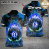 Maxcorners Billiards Hellfire 8 Ball Multicolor Customized Name, Team Name 3D Shirt