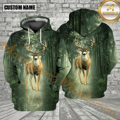 Maxcorners Deer Hunting Deep Forest All Over Print Shirt
 Best Gift For Hunter
