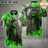 Maxcorners Darts Pumpkin Fire Halloween Multicolor Customized Name, Team Name 3D Shirts