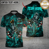 Maxcorners Darts Flame Reaper Throw Multicolor Customized Name, Team Name 3D Shirts