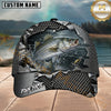 Maxcorners Fishing Torn Metal Mesh Personalized 3D Cap