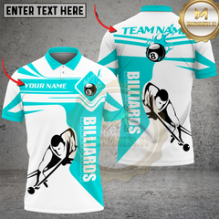 Maxcorners Billiards Fire Streak Multicolor Customized Name, Team Name 3D Shirt