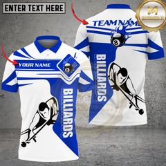 Maxcorners Billiards Fire Streak Multicolor Customized Name, Team Name 3D Shirt