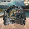 Maxcorners Fishing Torn Metal Mesh Personalized 3D Cap