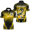 Maxcorners Personalized 9 Ball Thunder Lightning Cobra Snake Men Billiard Shirts, 9 Ball Pool Team Jerseys LM1805