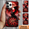 Maxcorners Darts Red Moon Dragon Dartboard Personalized Name Phone Case