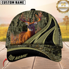 Maxcorners Hunting Deer Camouflage Multicolor Personalized Name 3D Cap