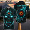 Maxcorners Archery Skull Magma Personalized Name, Team Name 3D Unisex Shirt