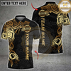 Maxcorners Darts Tribal Gold Pattern Multicolor Customized Name, Team Name 3D Shirts