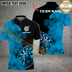 Maxcorners Darts Smell Smoke Mutilcolor Options Personalized Name, Team Name 3D Polo Shirt
