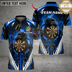 Maxcorners Darts Flaming Dartboard Champion Multioptions Personalized Name, Team Name Unisex 3D Shirts