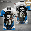Maxcorners Panda Darts  Multicolor Customized Name, Team Name 3D Shirt