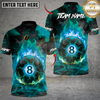 Maxcorners Billiards Hellfire 8 Ball Multicolor Customized Name, Team Name 3D Shirt