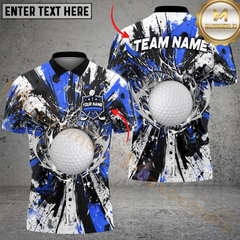 Maxcorners Golf Graffiti Boom Multicolor Customized Name, Team Name 3D Shirts