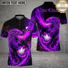 Maxcorners Blazing Phoenix Golf Polo Personalized Name, Team Name 3D Shirt (4 Colors)