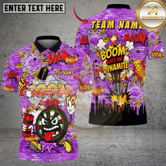 Maxcorners Darts Funny DartBoard Dynamite Boom Customized Name, Team Name 3D Shirt (4 Colors)