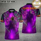 Maxcorners Dart Shirt Flaming Demon Lightning Power Multioptions Personalized Name, Team Name Unisex 3D Shirt (4 Colors)