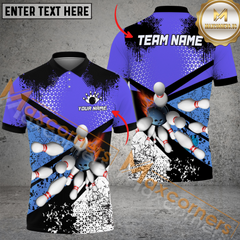 Maxcorners Fight Bowling Jersey Multicolor Option Customized Name, Team Name 3D Polo Shirt