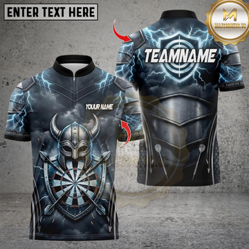 Maxcorners Darts Viking Armor Dartboard Personalized Name 3D Unisex Shirt