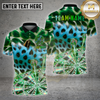 Maxcorners Darts Shirt Leopard Fur Pattern Dartboard Art Multioptions Personalized Name, Team Name 3D Shirt (4 Colors)