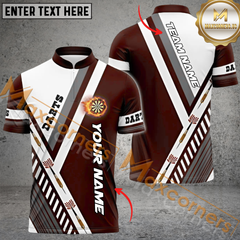 Maxcorners Darts Jersey Multicolor Option Customized Name, Team Name 3D Polo Shirt