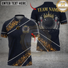 Maxcorners Bowling And Pins Glitter Sparkling Crown Customized Name, Team Name 3D Shirt (6 Colors)