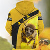 Maxcorners Personalized Name Love Bee All Over Printed Unisex Shirt LM1304