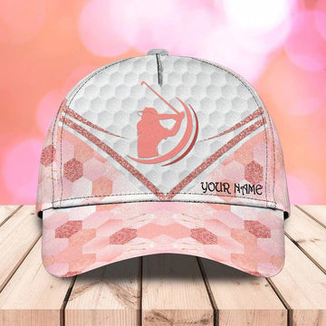Maxcorners Customized Golf Cap for Women, 3D Classic Cap All Over Print for Golf Women Player LM0402