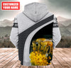 Maxcorners Personalized Name Honey Bee 5 All Over Printed Unisex Shirt LM1304